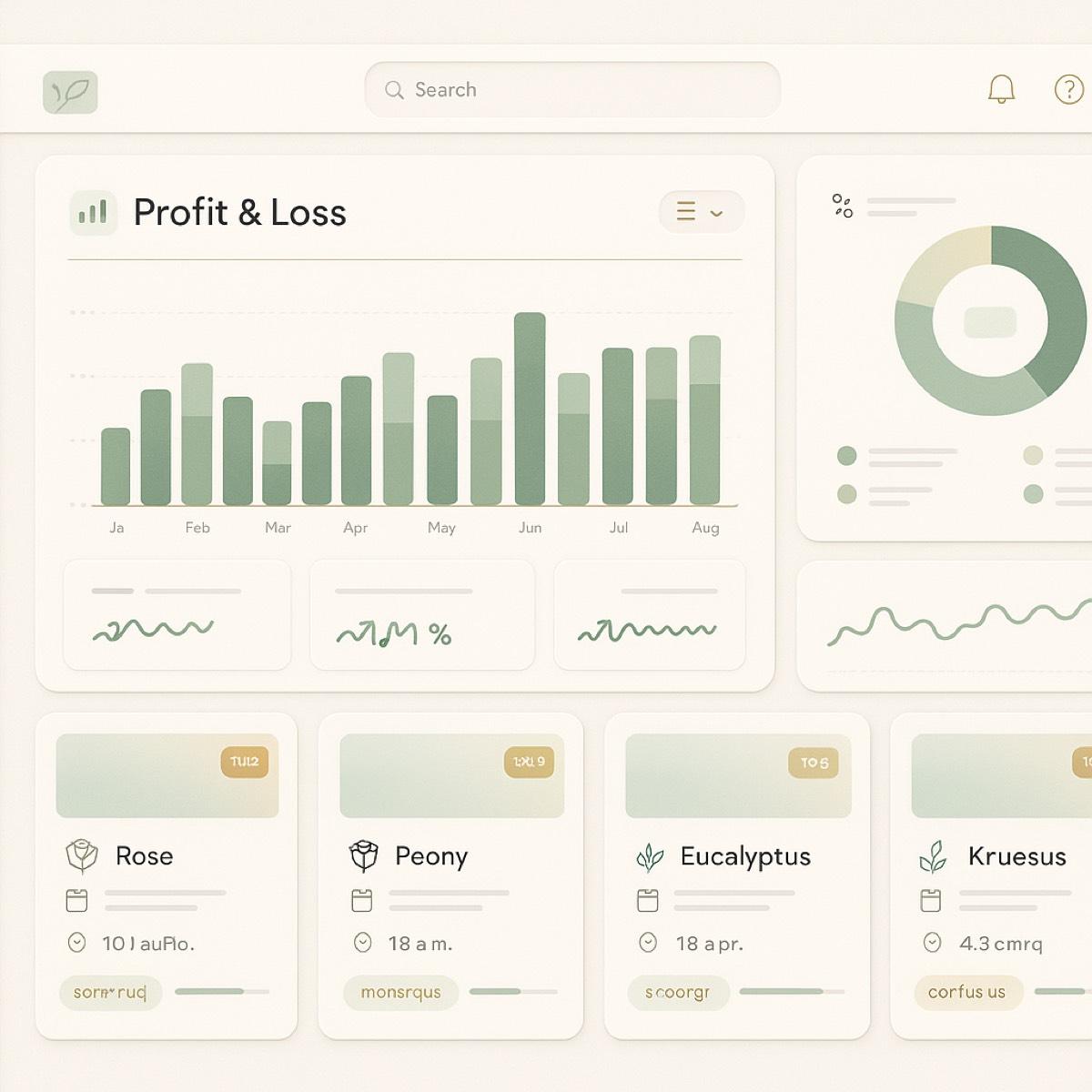 Wedding P&L dashboard